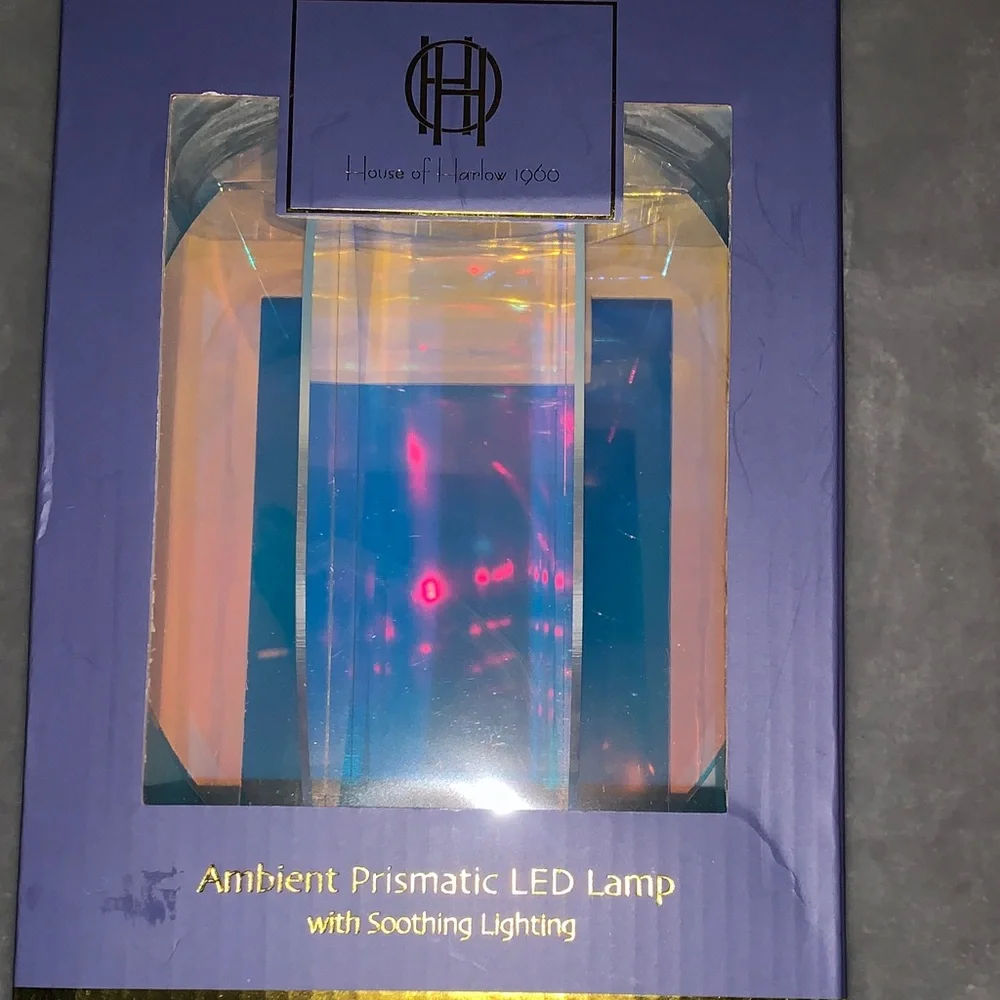 HOUSE OF HARLOW 1960 Ambient Prismatic LED Lamp with Colorful Lighting